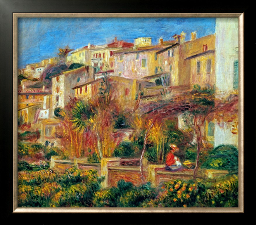 Terrace at Cagnes 1905 - Pierre Auguste Renoir Painting
